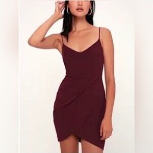 Lulu's Burgundy Mini Dress